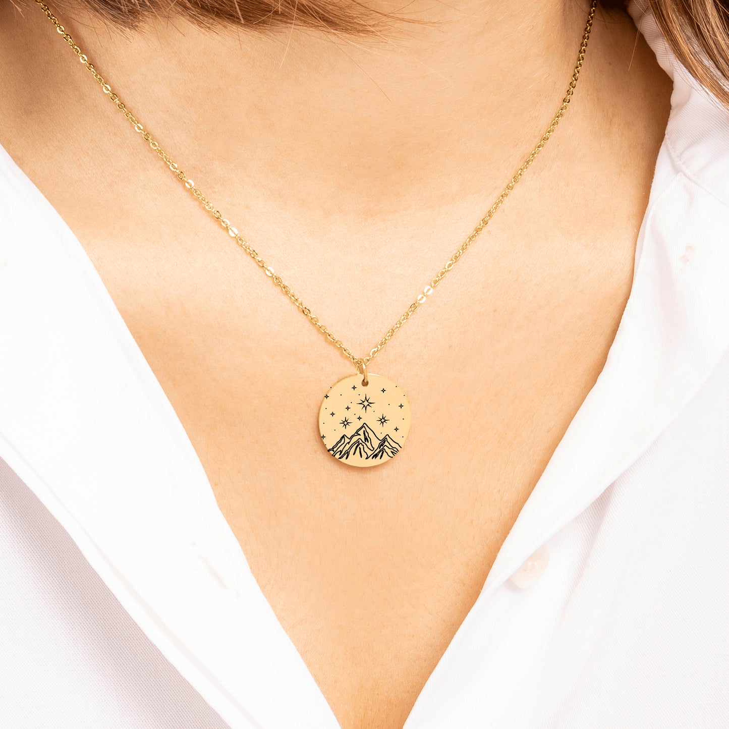 ACOTAR Necklace – Velaris Mountains Line Art | Bookish Gift & Jewelry