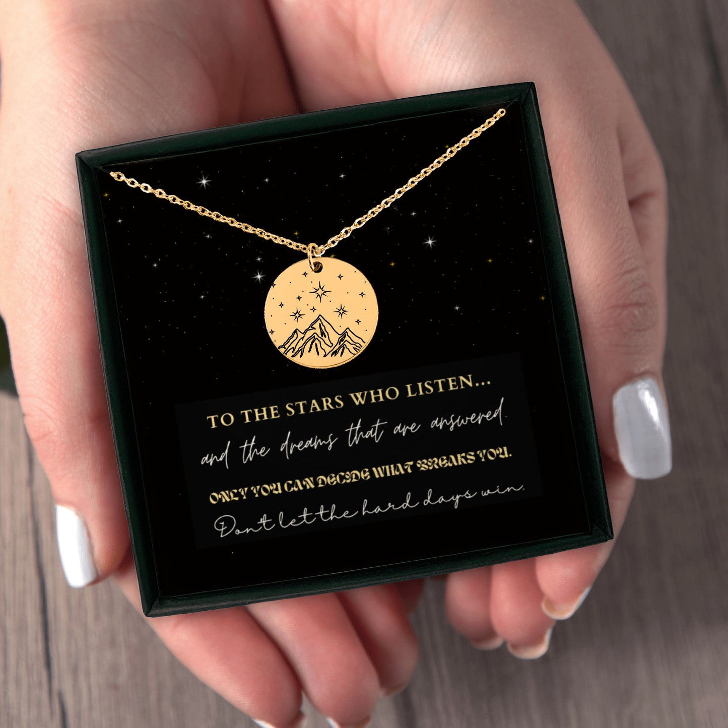 ACOTAR Necklace – Velaris Mountains Line Art | Bookish Gift & Jewelry